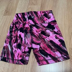 Pink lululemon shorts